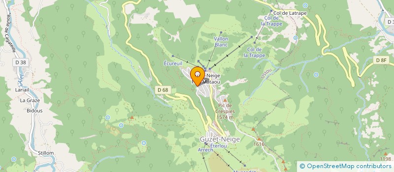 localisation de l'entreprise GUZET PYRENEES à USTOU