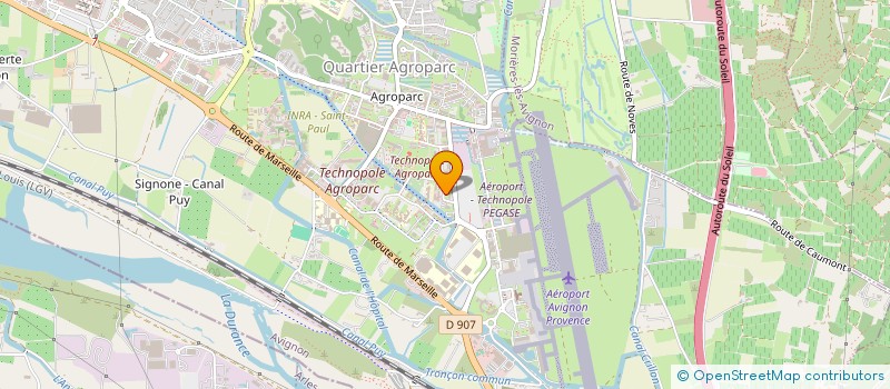 localisation de l'entreprise GV 84  ORANGE