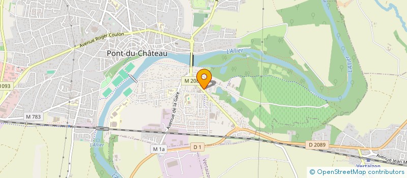 localisation de l'entreprise GV AMENAGEMENT à PONT-DU-CHATEAU