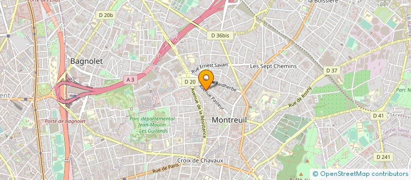 localisation de l'entreprise GV.BAT ENTREPRISE à MONTREUIL