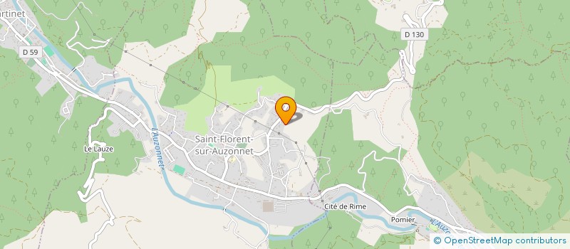 localisation de l'entreprise GV CERAMICS  SAINT-FLORENT-SUR-AUZONNET