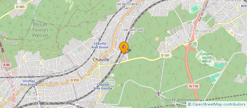 localisation de l'entreprise GV&CO à COURBEVOIE