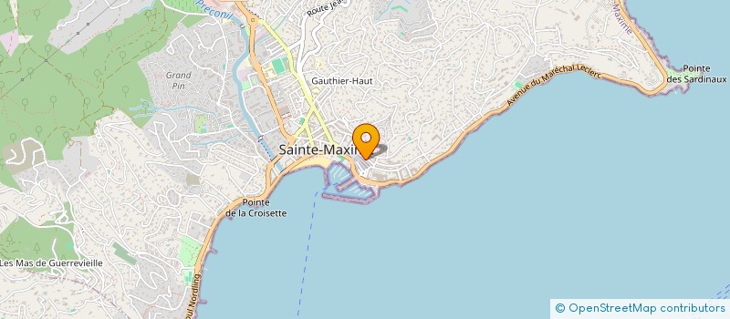localisation de l'entreprise GV CONCEPT à SAINTE-MAXIME