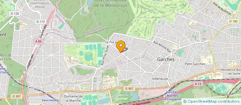 localisation de l'entreprise GV CONSEIL  VAUCRESSON