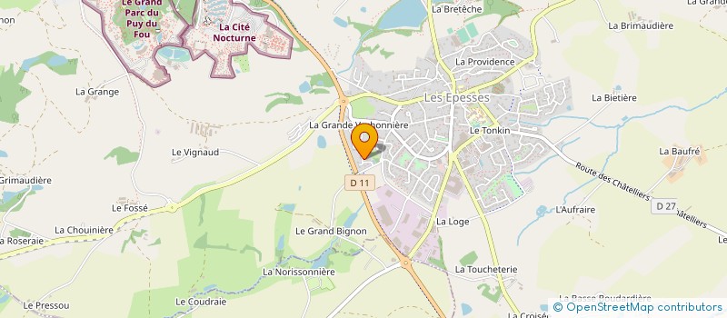 localisation de l'entreprise GV CONSTRUCTIONS à LES EPESSES