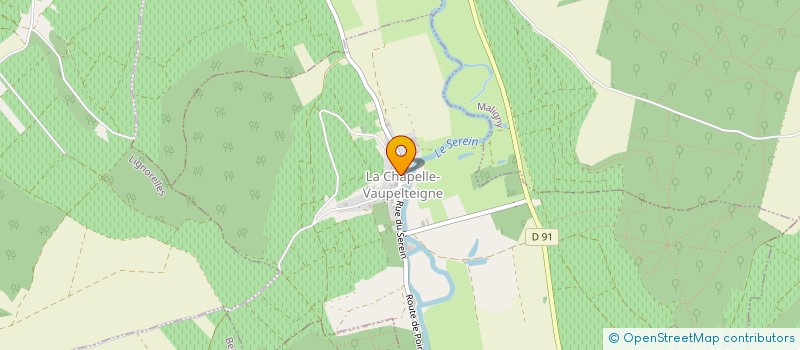 localisation de l'entreprise GV CONSULTANT  LA CHAPELLE-VAUPELTEIGNE