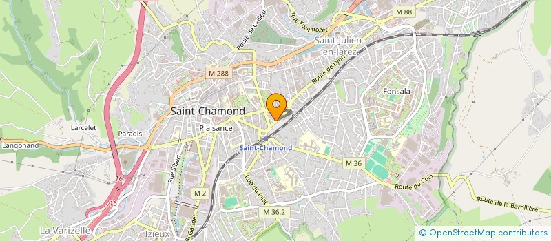 localisation de l'entreprise GV DE ST CHMOND à SAINT-CHAMOND
