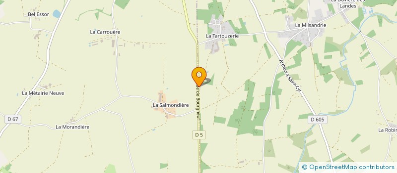 localisation de l'entreprise GV ELEC' à SAINT-HILAIRE-DE-CHALEONS