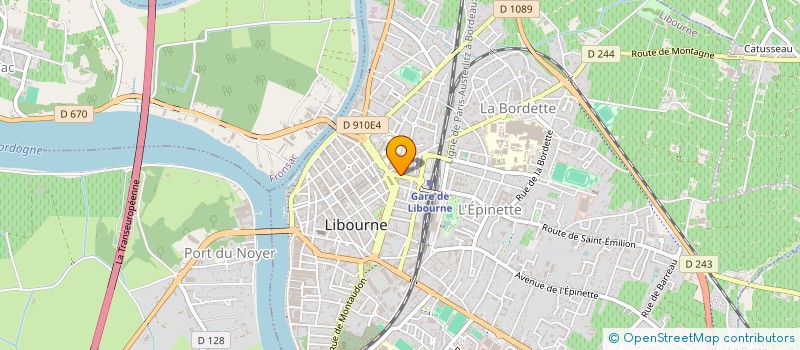 localisation de l'entreprise GV EVENTS  LIBOURNE