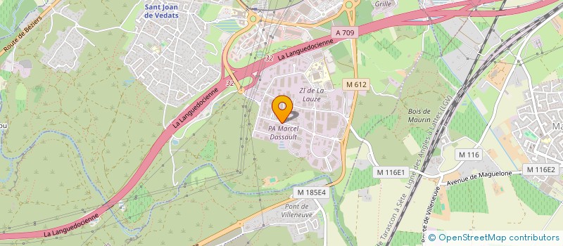 localisation de l'entreprise GV FARMAN à MONTPELLIER