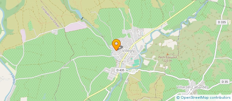 localisation de l'entreprise GV FG  VILLEGLY