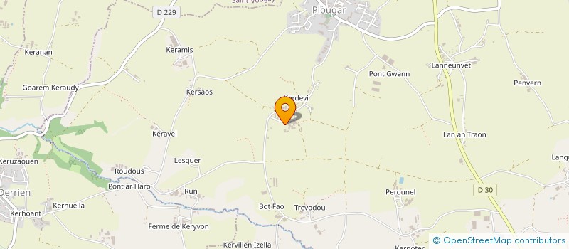 localisation de l'entreprise GV FINANCE  PLOUGAR