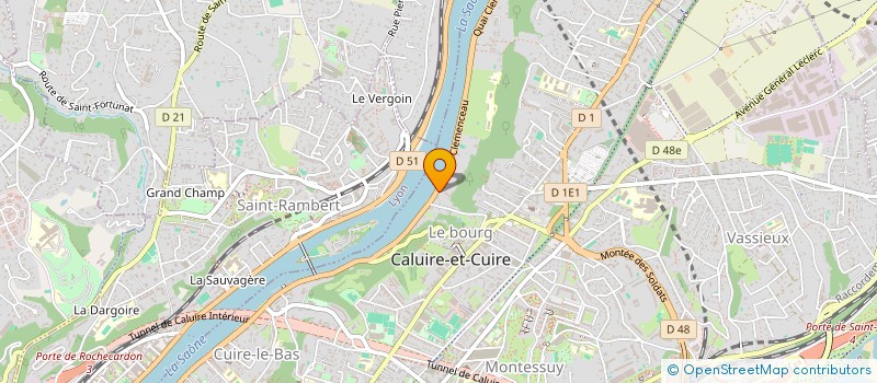 localisation de l'entreprise GV FINANCES à CALUIRE-ET-CUIRE