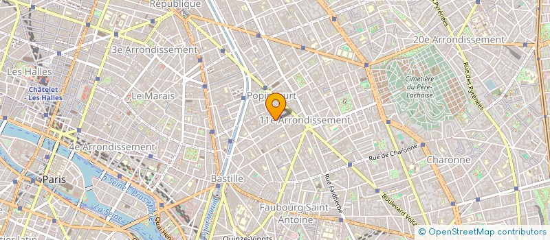 localisation de l'entreprise GV GLOBUS  PARIS