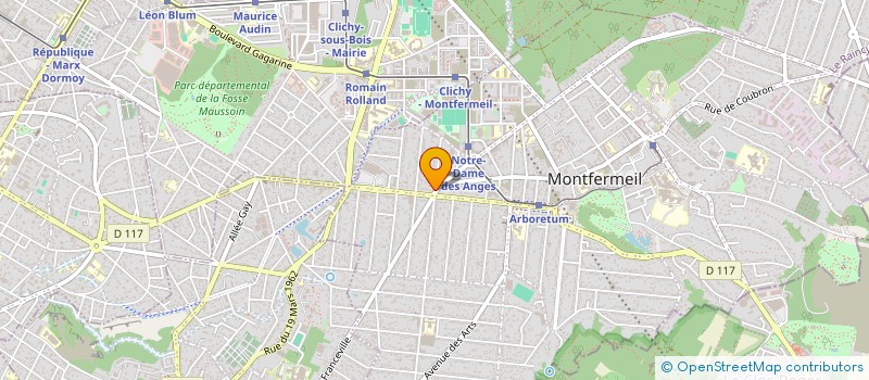 localisation de l'entreprise GV INT à MONTFERMEIL