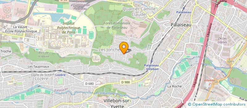 localisation de l'entreprise GV INVEST  PALAISEAU