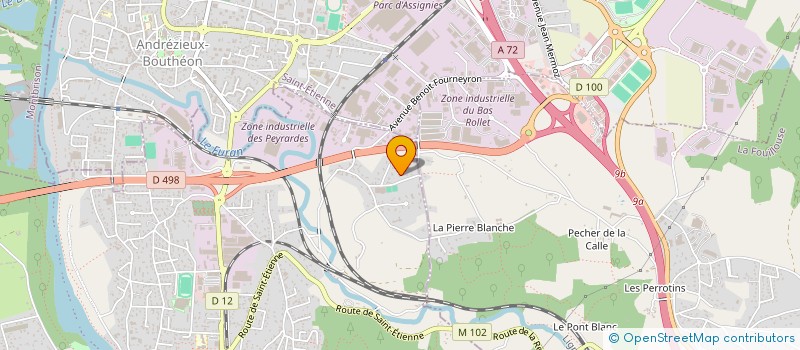 localisation de l'entreprise GV INVESTISSEMENTS  SAINT-JUST-SAINT-RAMBERT