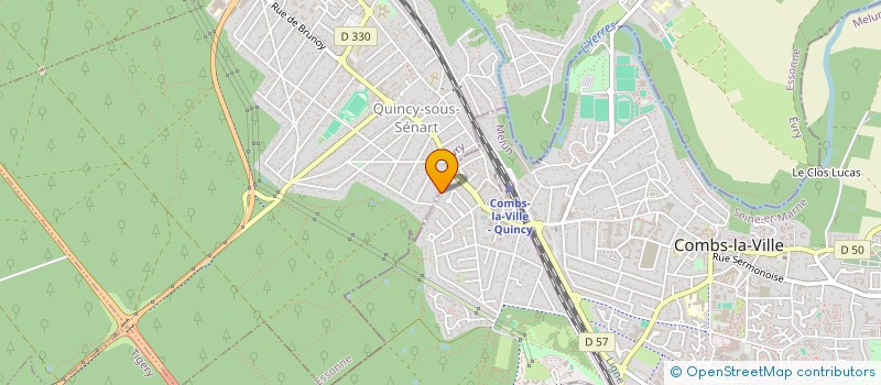 localisation de l'entreprise GV ISOL'RENOV  QUINCY-SOUS-SENART