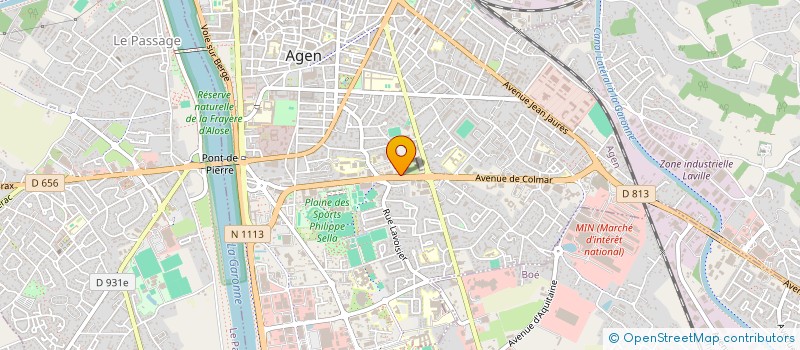 localisation de l'entreprise GV LOT ET GARONNE  AGEN