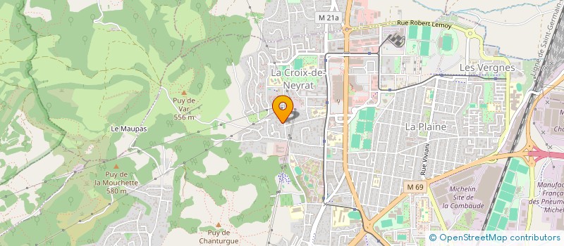 localisation de l'entreprise GV MANAGEMENT TOOLS  CLERMONT-FERRAND