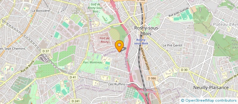 localisation de l'entreprise GV MONTREUIL FORME à MONTREUIL