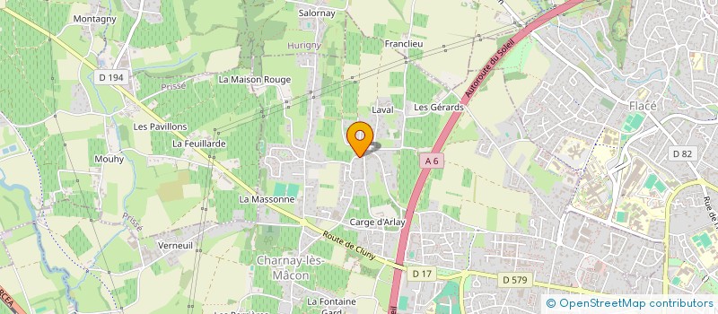 localisation de l'entreprise GV PARTNERS à CHARNAY-LES-MACON