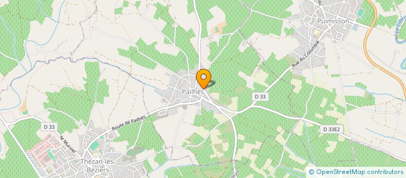 localisation de l'entreprise GV PNEUS ET UTILITAIRES à PAILHES