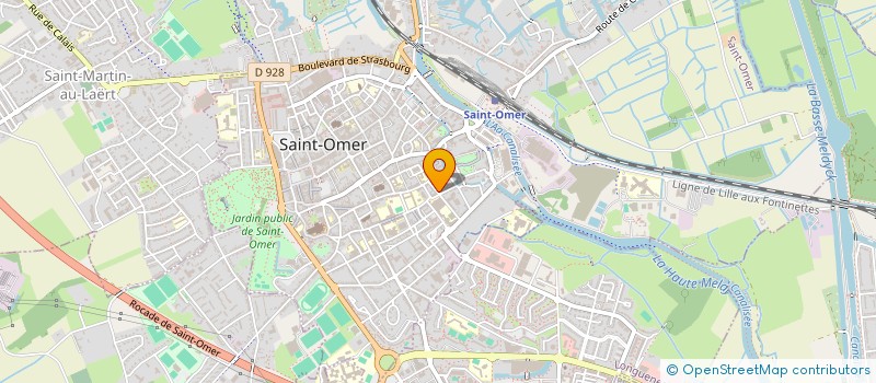 localisation de l'entreprise GV PRINT  SAINT-OMER