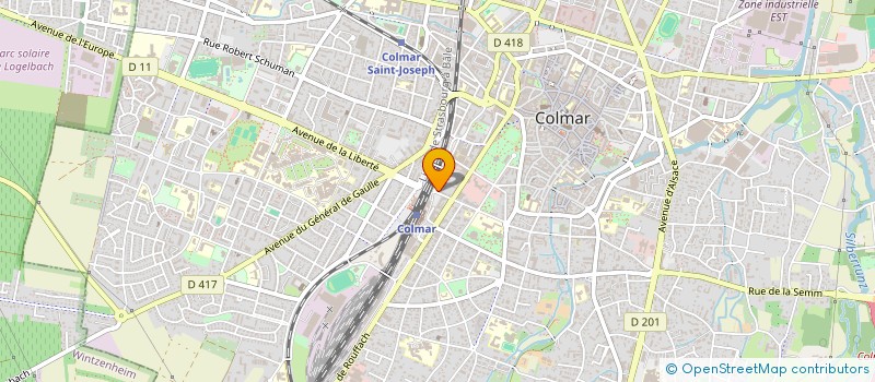 localisation de l'entreprise GV PSY  COLMAR