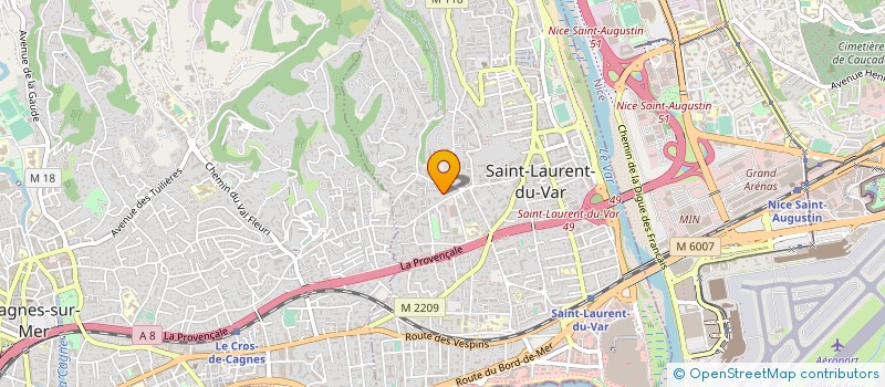 localisation de l'entreprise GV QUALITE à SAINT-LAURENT-DU-VAR