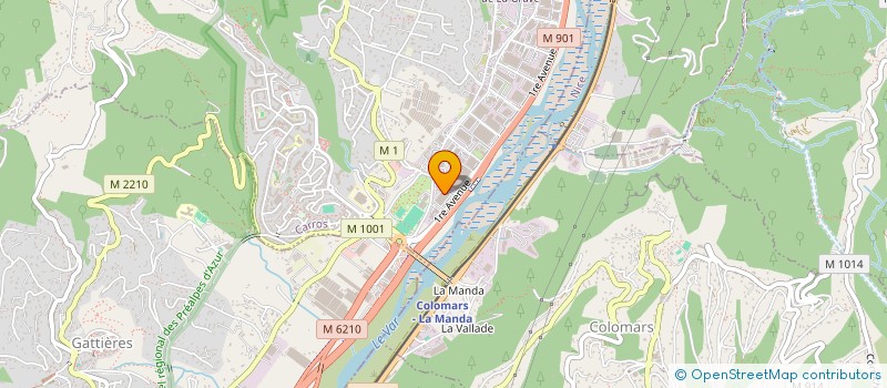 localisation de l'entreprise GV RIVIERA à CARROS