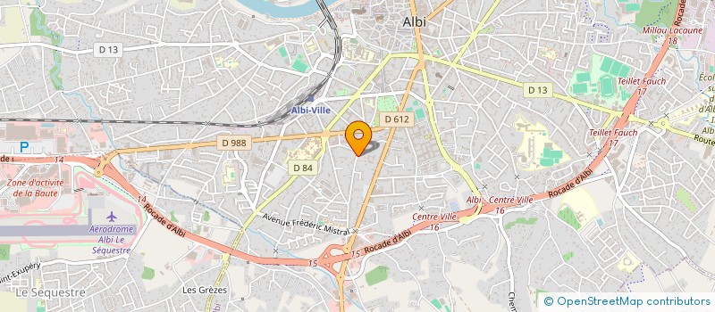 localisation de l'entreprise GV ROCHEGUDE SENIOR à ALBI