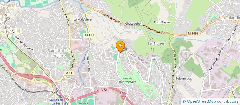 localisation de l'entreprise GV SECTION DE MONTREYNAUD  SAINT-ETIENNE