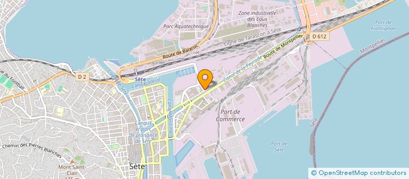 localisation de l'entreprise GV SELECTION  SETE