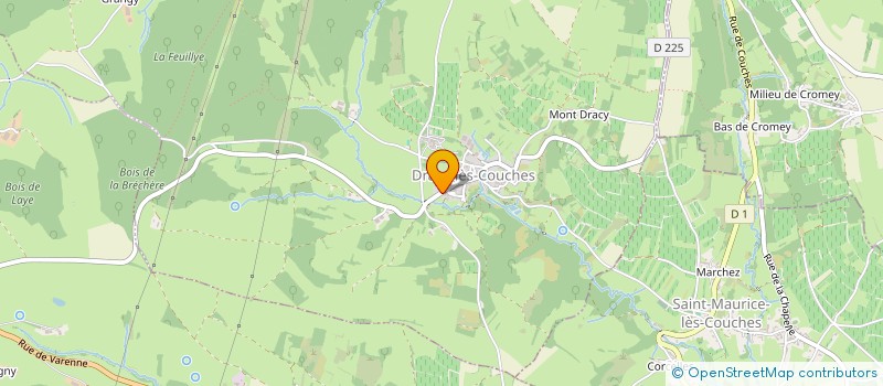 localisation de l'entreprise GV SERVICE ESPACE VERT  DRACY-LES-COUCHES