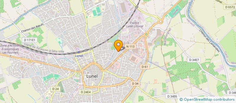 localisation de l'entreprise GV SERVICES à LUNEL