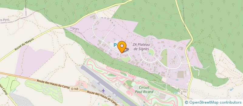 localisation de l'entreprise GV SERVICES à SIGNES