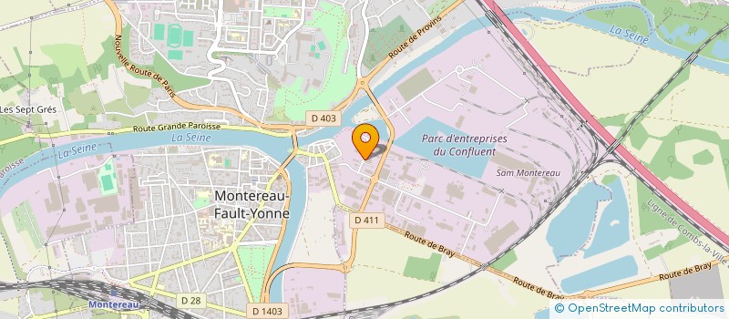 localisation de l'entreprise GV TECHNOLOGIES à MONTEREAU-FAULT-YONNE