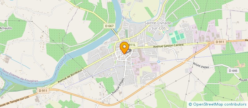 localisation de l'entreprise GV2M  SAINTE-LIVRADE-SUR-LOT