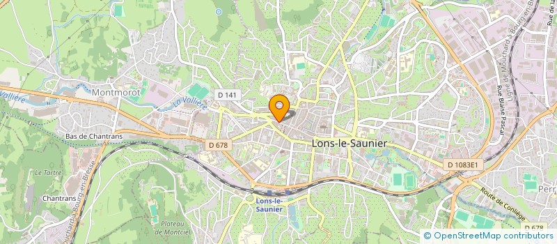 localisation de l'entreprise GV5 à LONS-LE-SAUNIER