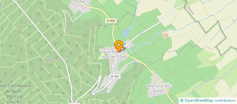 localisation de l'entreprise GVA DE LA REGION DES COTES DE MEUSE à SAINT-MAURICE-SOUS-LES-COTES