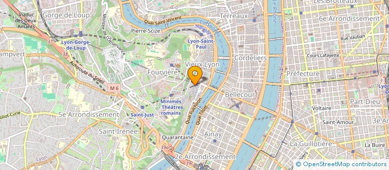 localisation de l'entreprise GVA, SOCIETE DE PARTICIPATIONS FINANCIERES DE PROFESSIONS LIBERALES  LYON