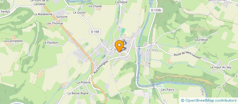 localisation de l'entreprise GVAL  CLECY