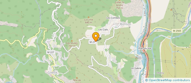 localisation de l'entreprise GVASCENSEURS  GILETTE