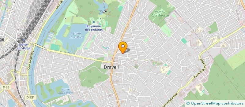 localisation de l'entreprise GVB HOLDING à DRAVEIL