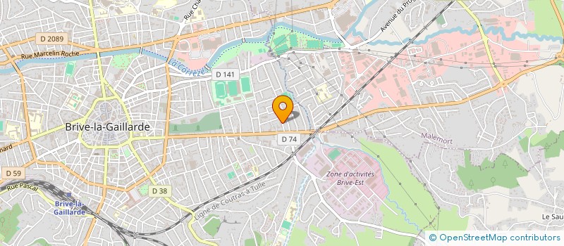 localisation de l'entreprise GVB MONTAGE à BRIVE-LA-GAILLARDE