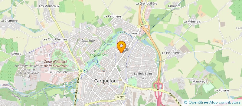 localisation de l'entreprise GVBAT HOLDING à CARQUEFOU