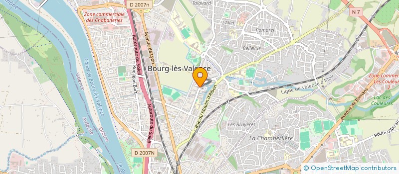 localisation de l'entreprise GVC à BOURG-LES-VALENCE