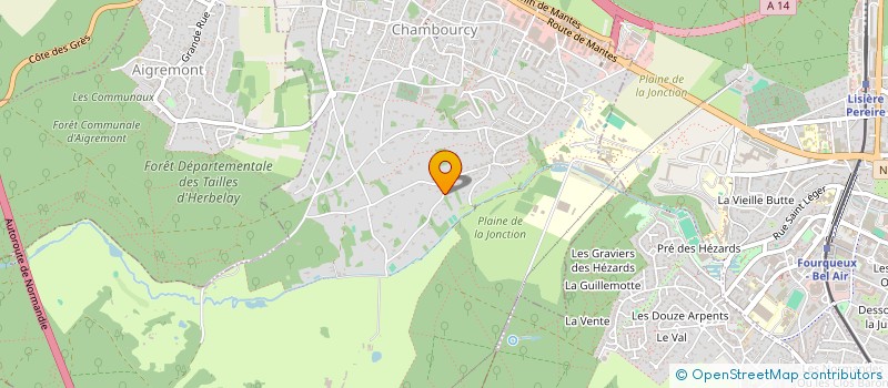 localisation de l'entreprise GVC  CHAMBOURCY