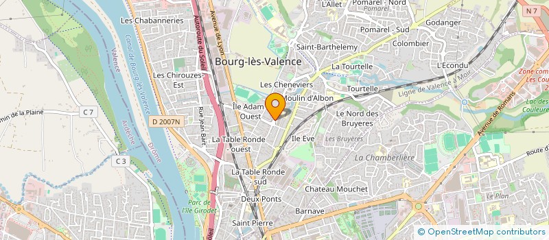 localisation de l'entreprise GVC BAT  BOURG-LES-VALENCE